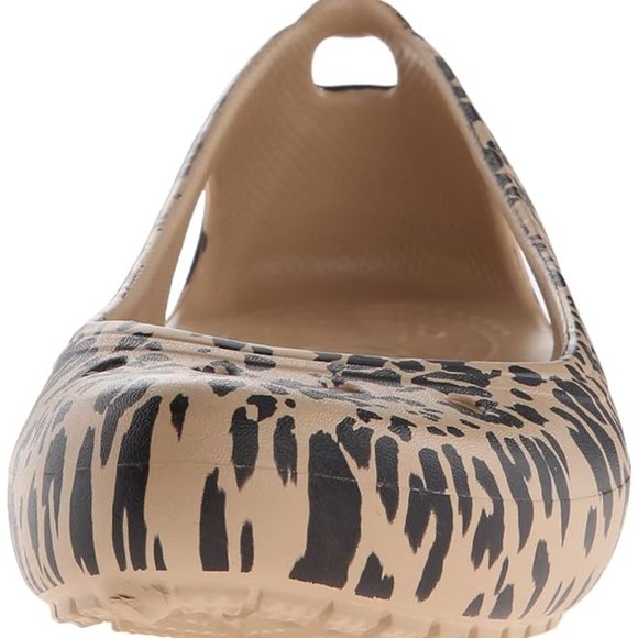 Crocs Women's Kadee Animal Print  Slip-On Casual Ballet Flat Shoe Size W5 - Picture 5 of 16
